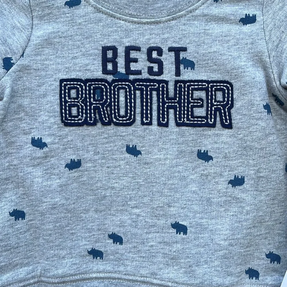 Baby Boys Long Sleeve Sweatshirt and Pants, T-shirt Hoodie & Shorts 4-Piece 0-3M